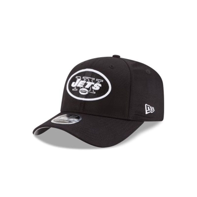 Black New York Jets Hat - New Era NFL Stretch Snap 9FIFTY Snapback Caps USA8025719